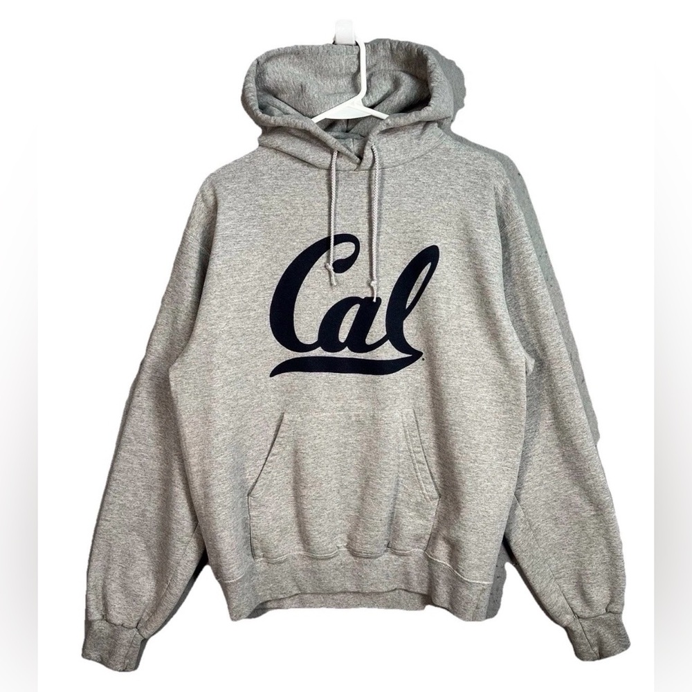 Champion Cal Berkeley Sweater Adult Medium Gray Hoodie Sweatshirt Pullover Mens